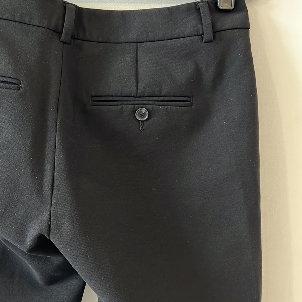 VINCE Black Mid Rise Straight Legs Trousers pants size 4 - Picture 10 of 12